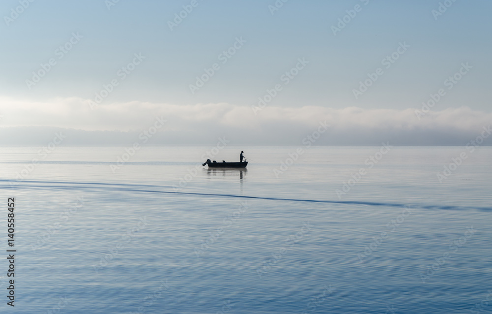 A lone fisherman