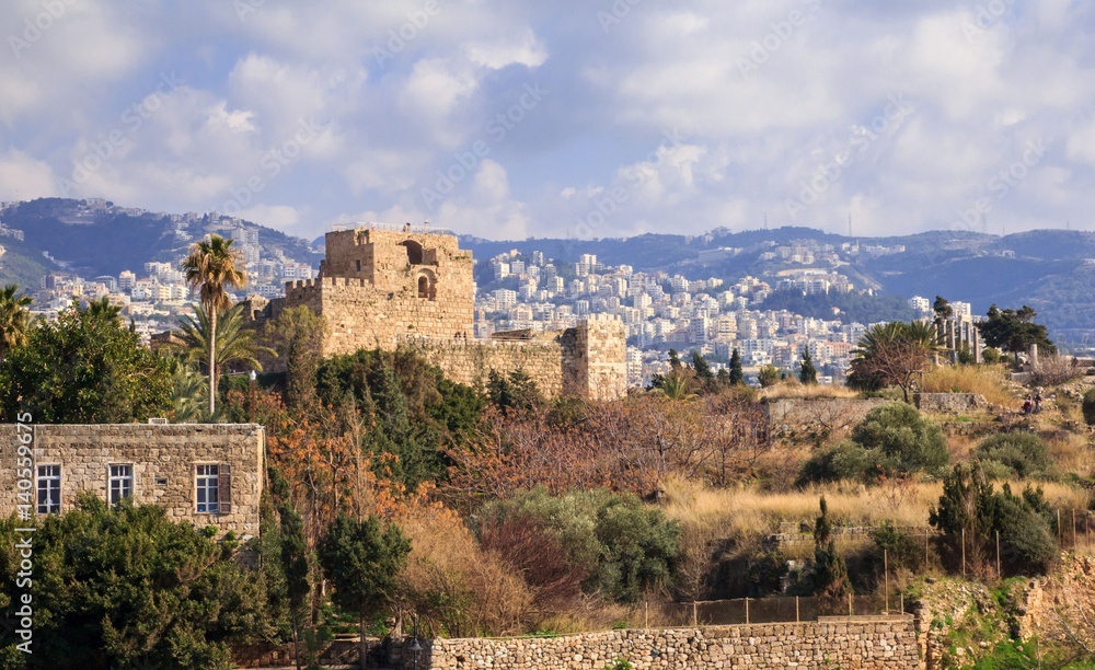 Crusaders castle in Byblos, Lebanon