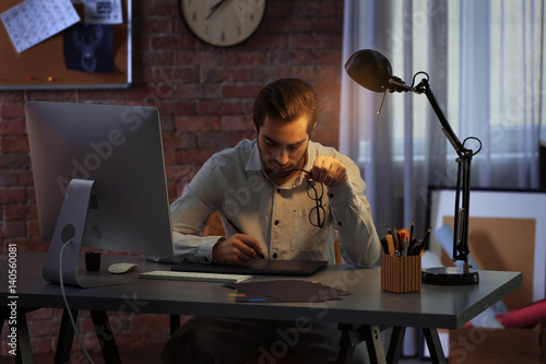 Modern designer working in ...