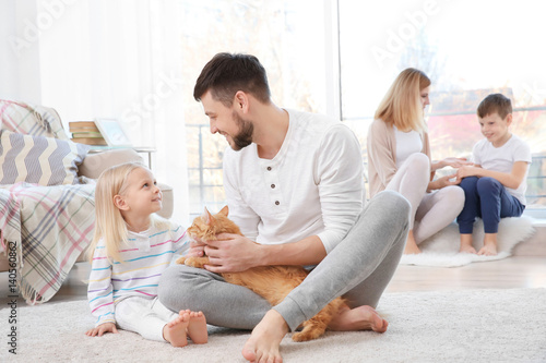 Father with his daughter an...