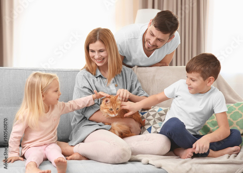 Parents with children and c...