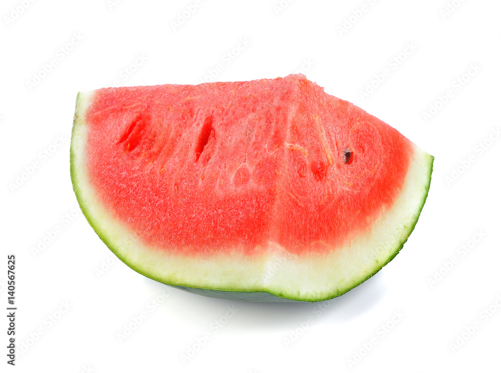 slices of water melon over white