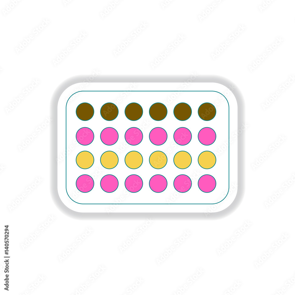 Vector illustration in paper sticker style Twister Game Mat Vector illustration in paper sticker style Twister Game Mat