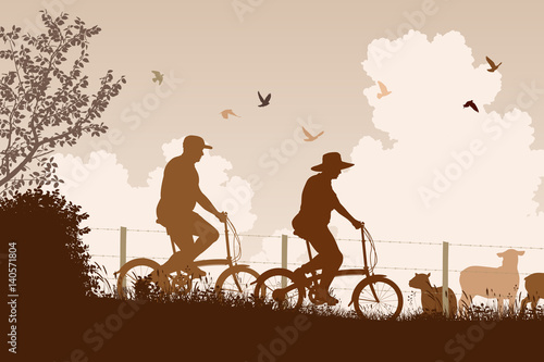 Weekend cyclists