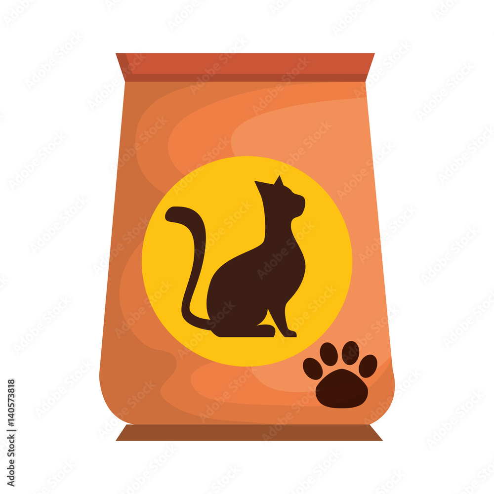 cat food bag icon vector illustration design Adobe