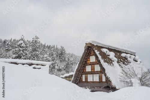 Ancient village in Shirakawago in Japan is a UNESCO World Heritage site. It's a famous place for sightseeing