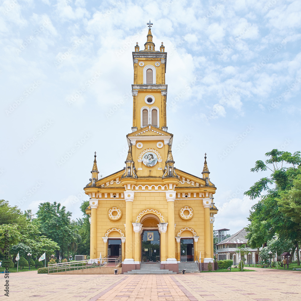 Saint Joseph's Church, Ayutthaya, Thailand. An old Siamese-Portugese church founded in 1666 is still an active center of Catholicism in the region. The present church was sanctified in 1883.