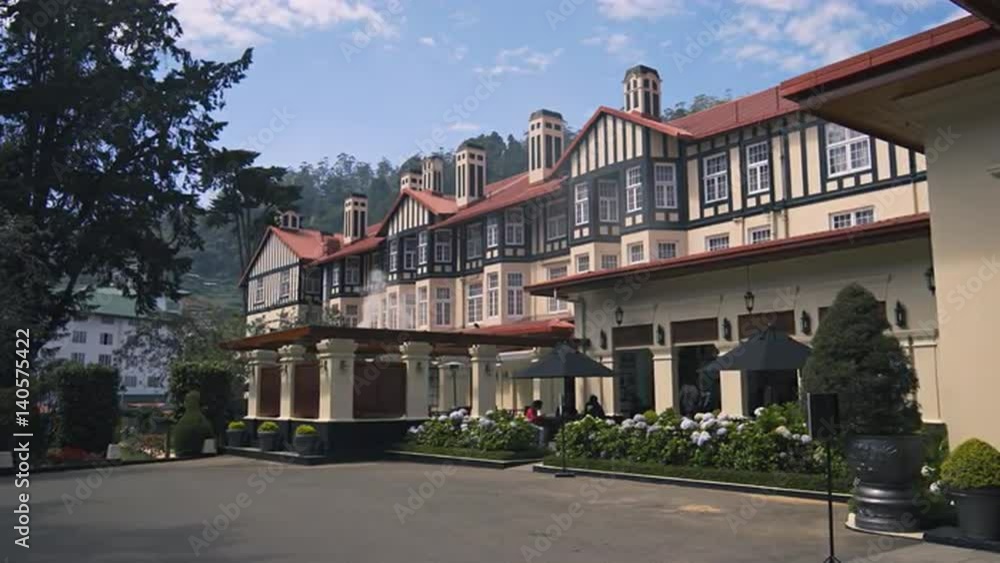 Facade of the Grand Hotel Nuwara Eliya, with its Beautiful Architecture Facade of the Grand Hotel Nuwara Eliya, with its Beautiful Architecture