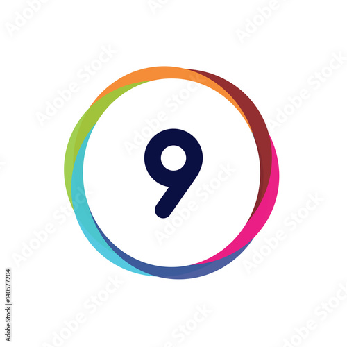 Abstract Multicolor App Button