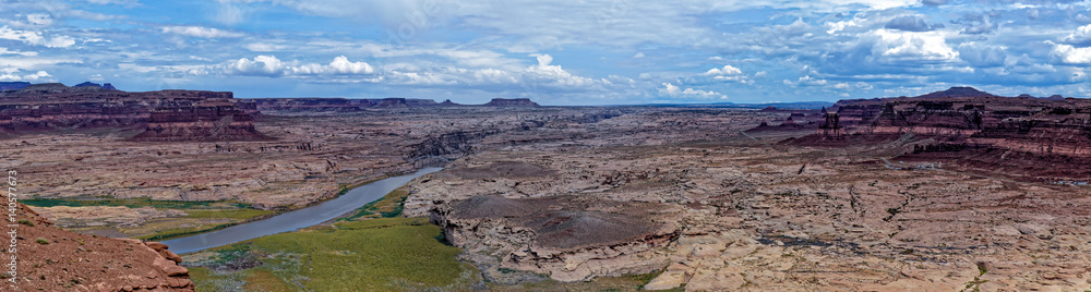 Panorama View of Colorado River in Glen Canyon National Recreation Area