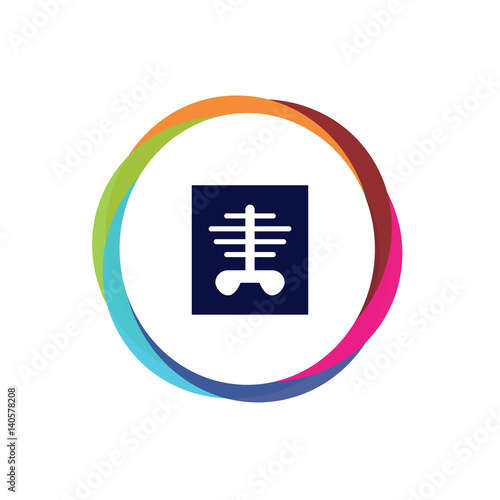 Abstract Multicolor App Button