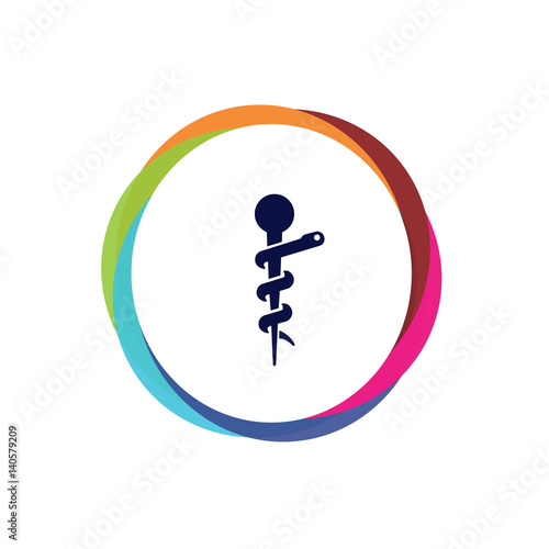 Abstract Multicolor App Button