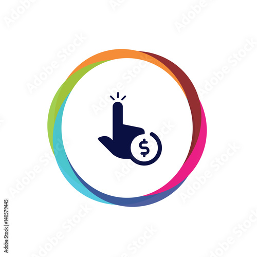 Abstract Multicolor App Button
