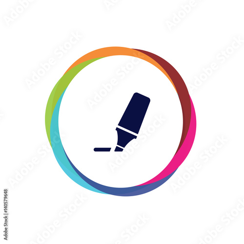 Abstract Multicolor App Button
