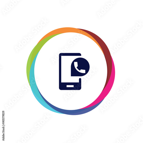 Abstract Multicolor App Button