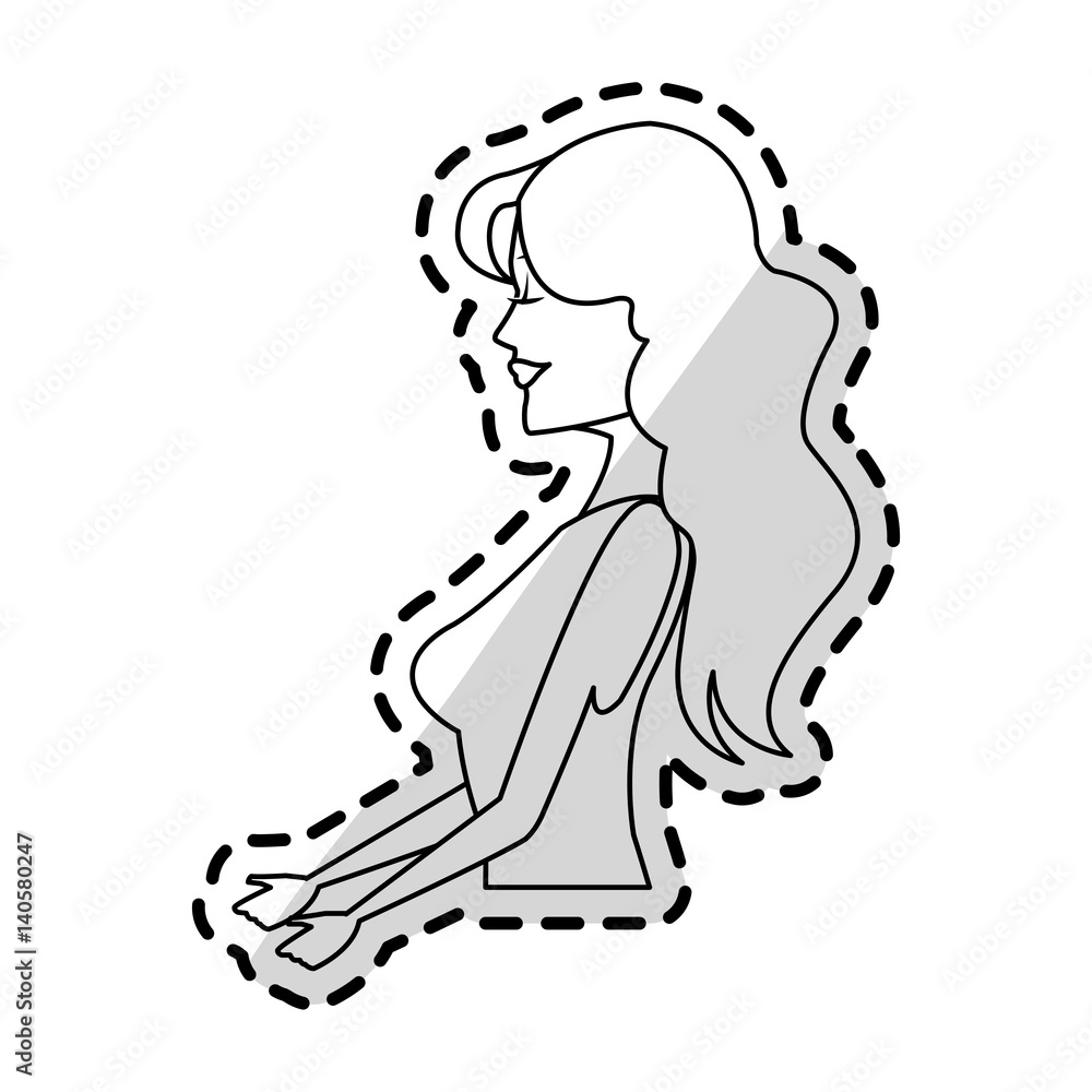 beautiful happy young woman profile icon image vector illustration design beautiful happy young woman profile icon image vector illustration design