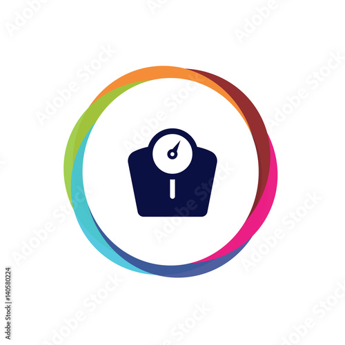Abstract Multicolor App Button
