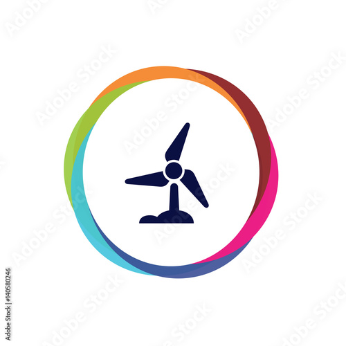 Abstract Multicolor App Button
