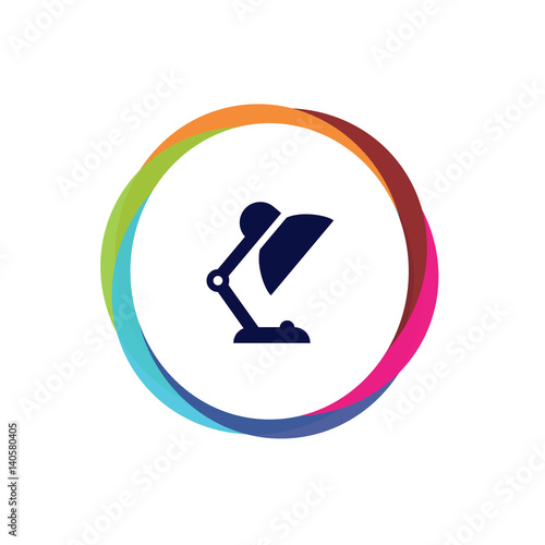 Abstract Multicolor App Button