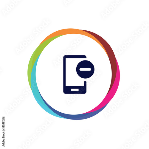 Abstract Multicolor App Button