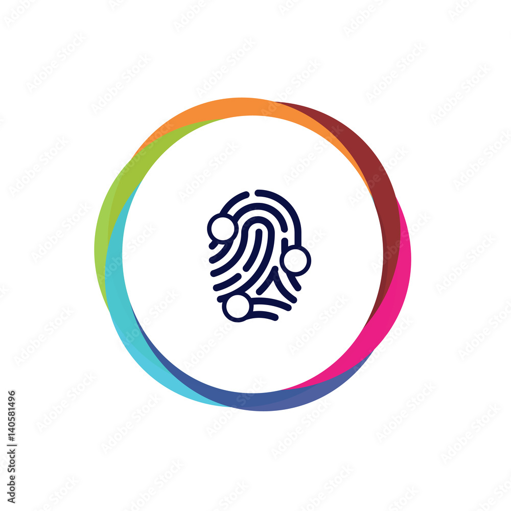 Abstract Multicolor App Button Abstract Multicolor App Button