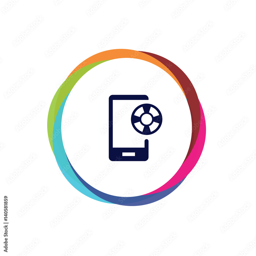 Abstract Multicolor App Button Abstract Multicolor App Button