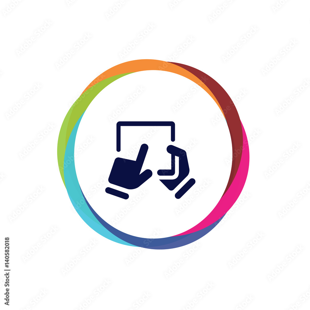 Abstract Multicolor App Button Abstract Multicolor App Button