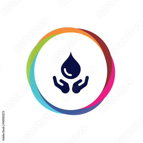 Abstract  Multicolor  App  Button