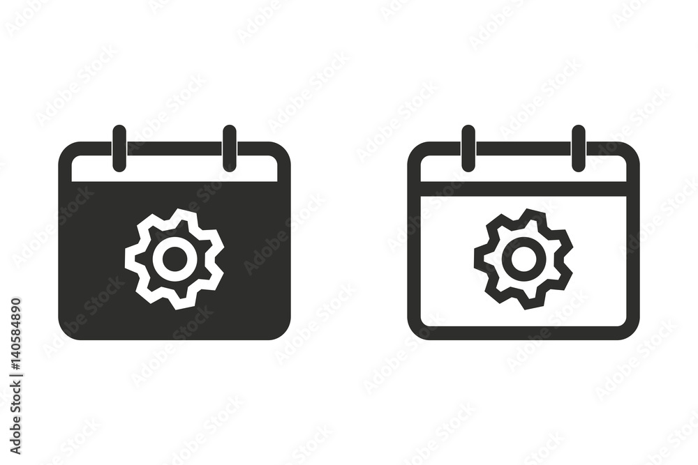 Planning calendar - vector icon.
