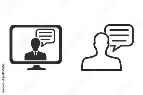 Management consulting - vector icon.