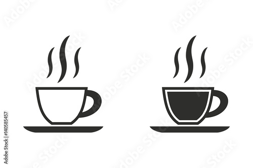 Coffee cup - vector icon.