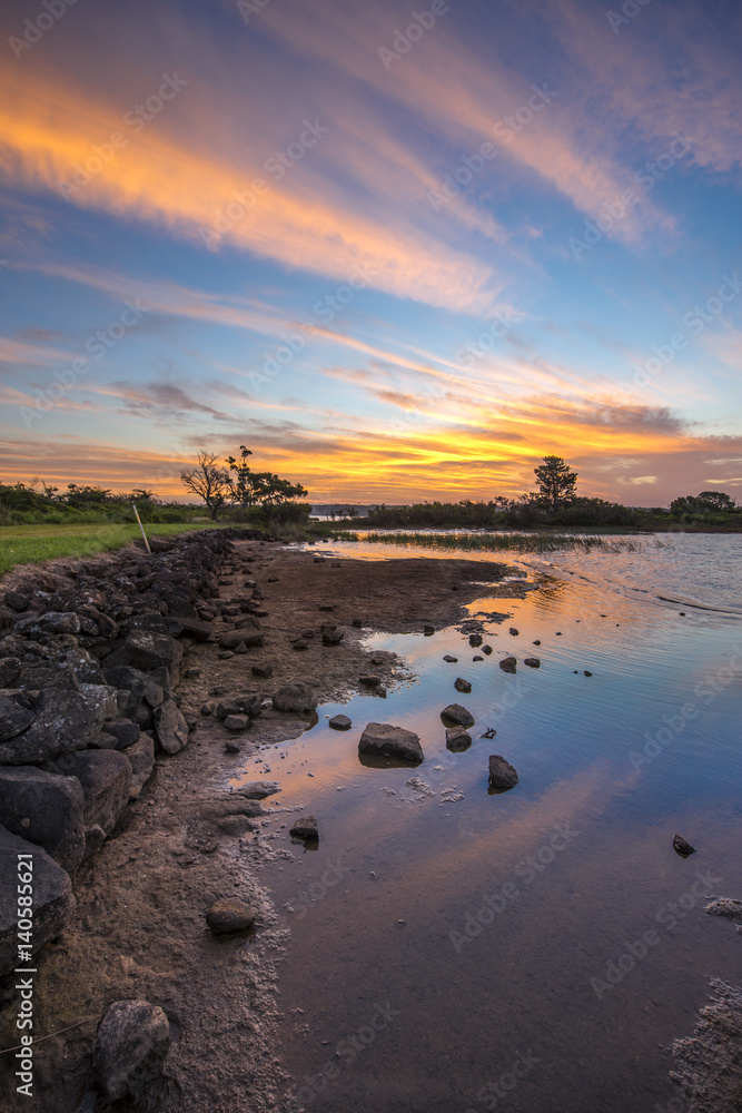 Sunet from Fitz roy lake in Southern highlands NSW. Sunet from Fitz roy lake in Southern highlands NSW.