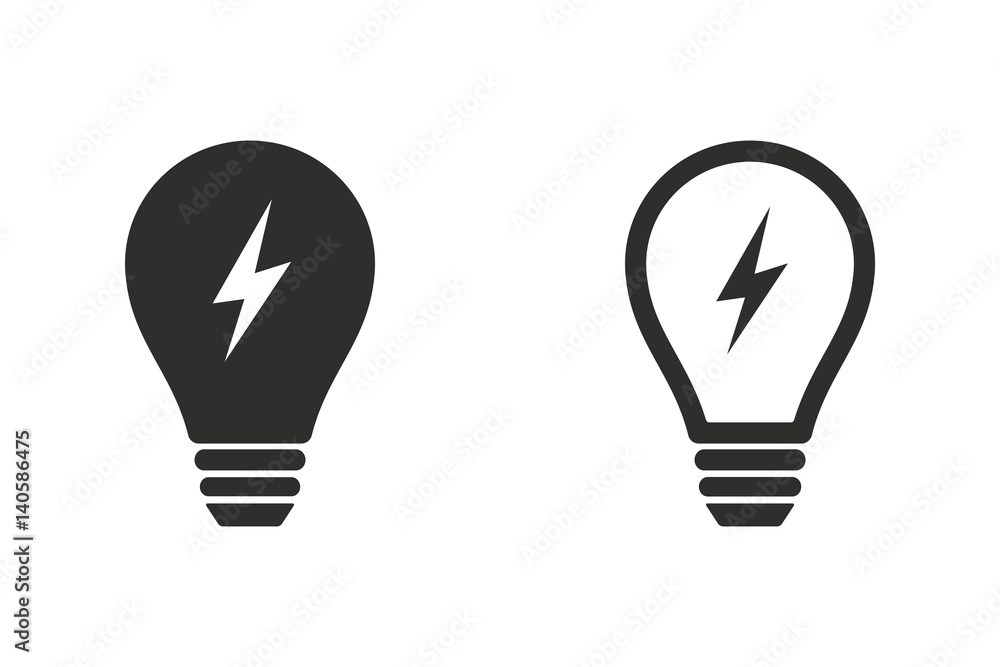 Lamp - vector icon. Lamp - vector icon.