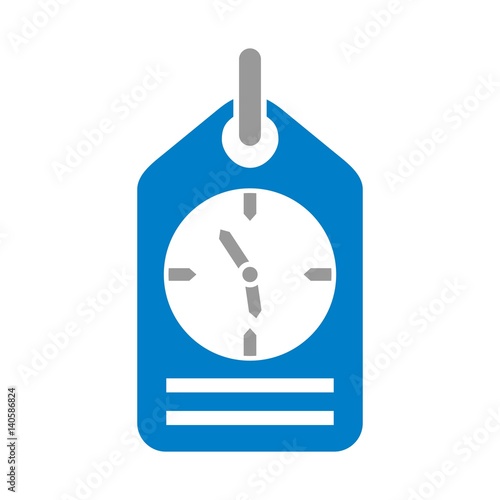 time tag logo vector.