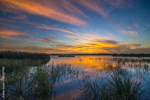 Sunet from Fitz roy lake in Southern highlands NSW.