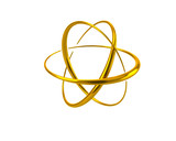 Golden atom symbol