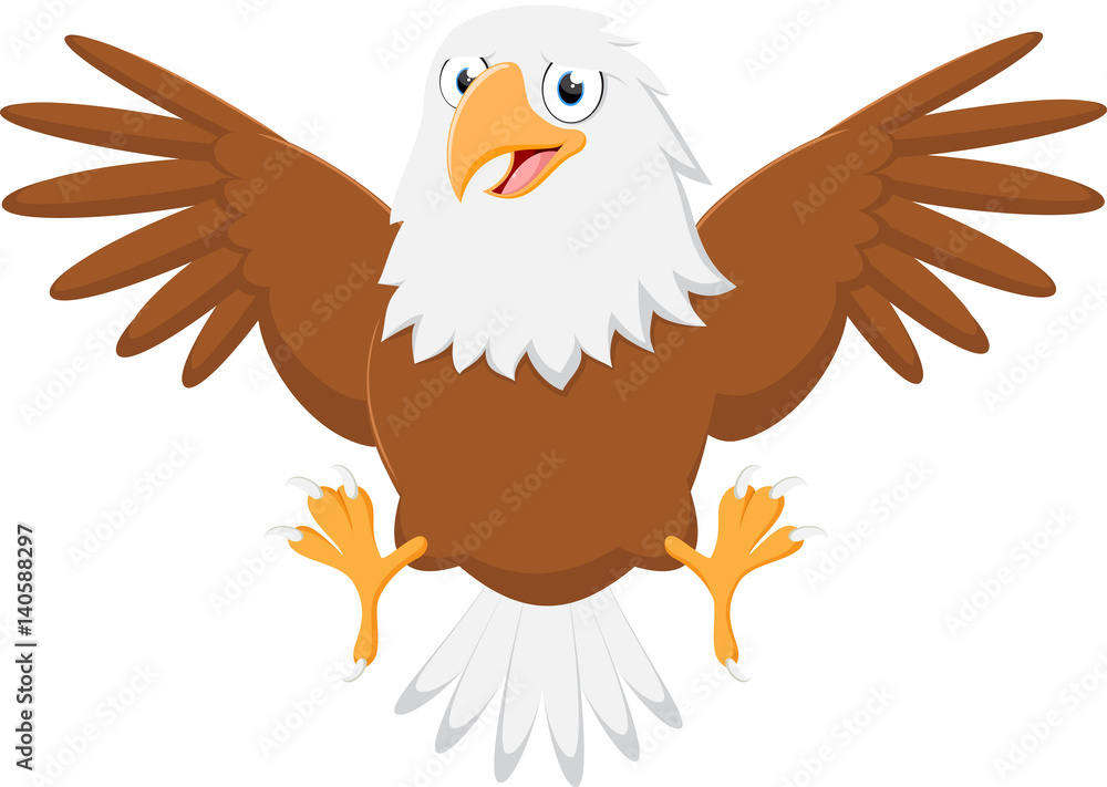 Cute eagle cartoon Cute eagle cartoon