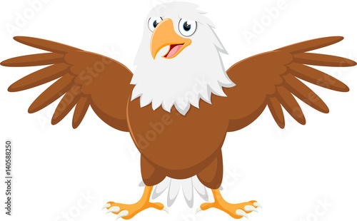 Cute eagle cartoon