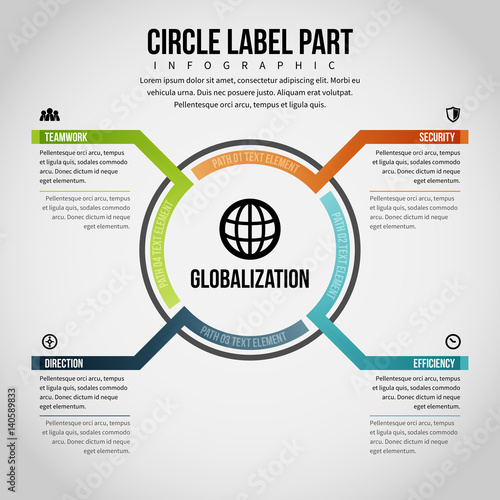 Circle Label Part Infographic