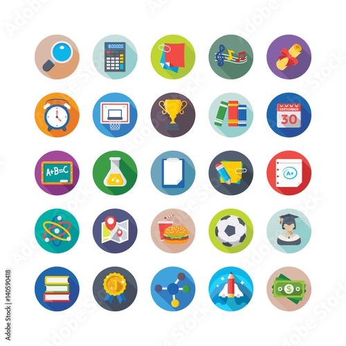 School and Education Vector Icons 6