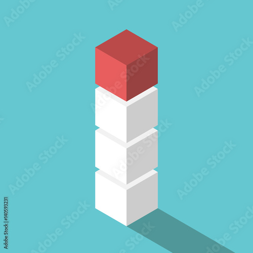 Boxes stacked, unique one