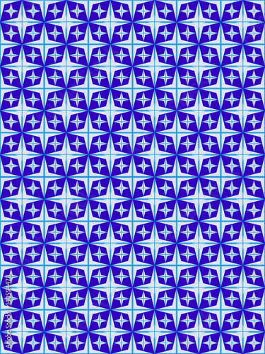 Abstract geometrical style from rhombuses and asterisks
