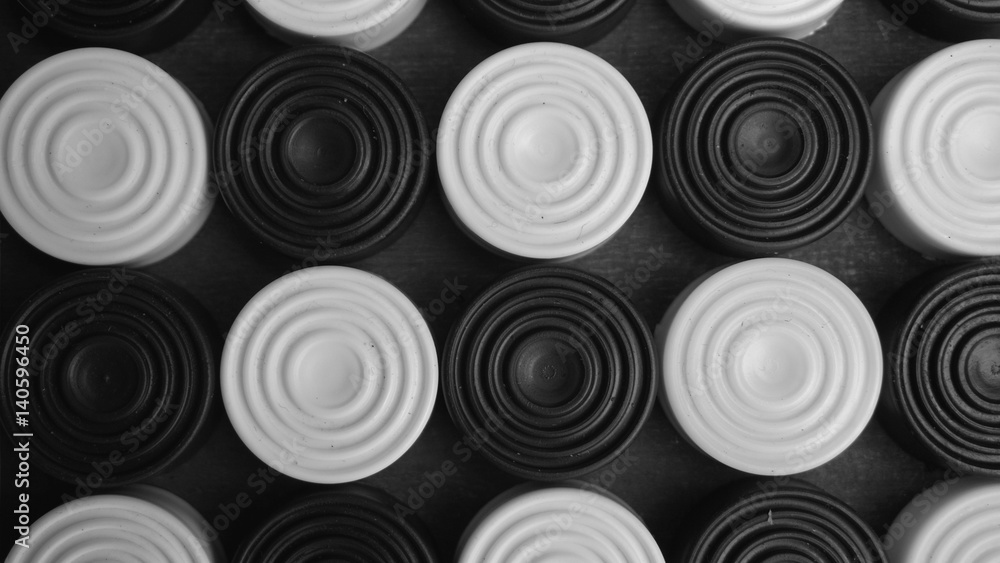black and white checkers background