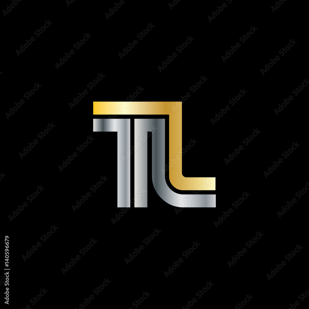 Initial Letter TL Linked Design Logo Initial Letter TL Linked Design Logo