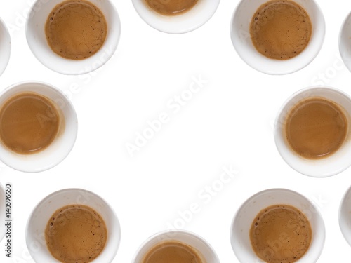 Multiple cups od coffee