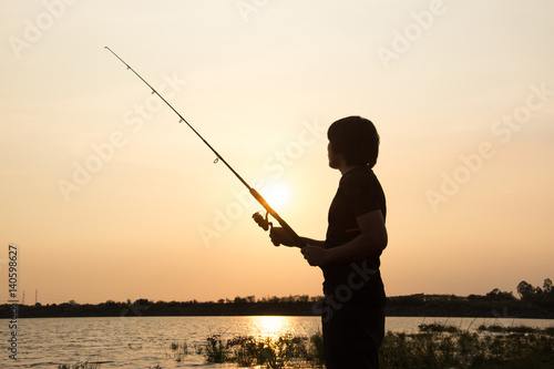 Fisher man fishing