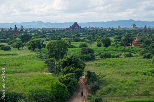 Pagodas field in Bagan ancient city  Mandalay  Myanmar