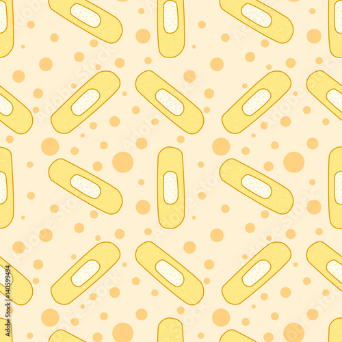 Band-Aid or bandage seamless background