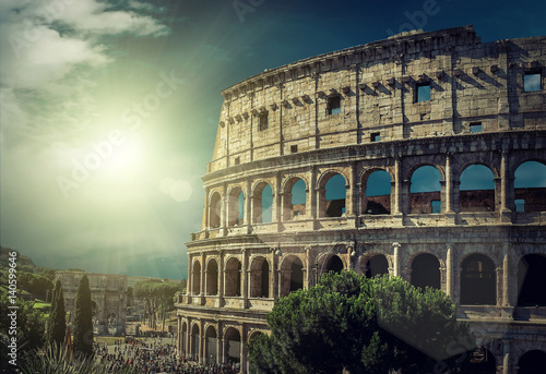 One of the most popular travel place in world - Roman Coliseum.