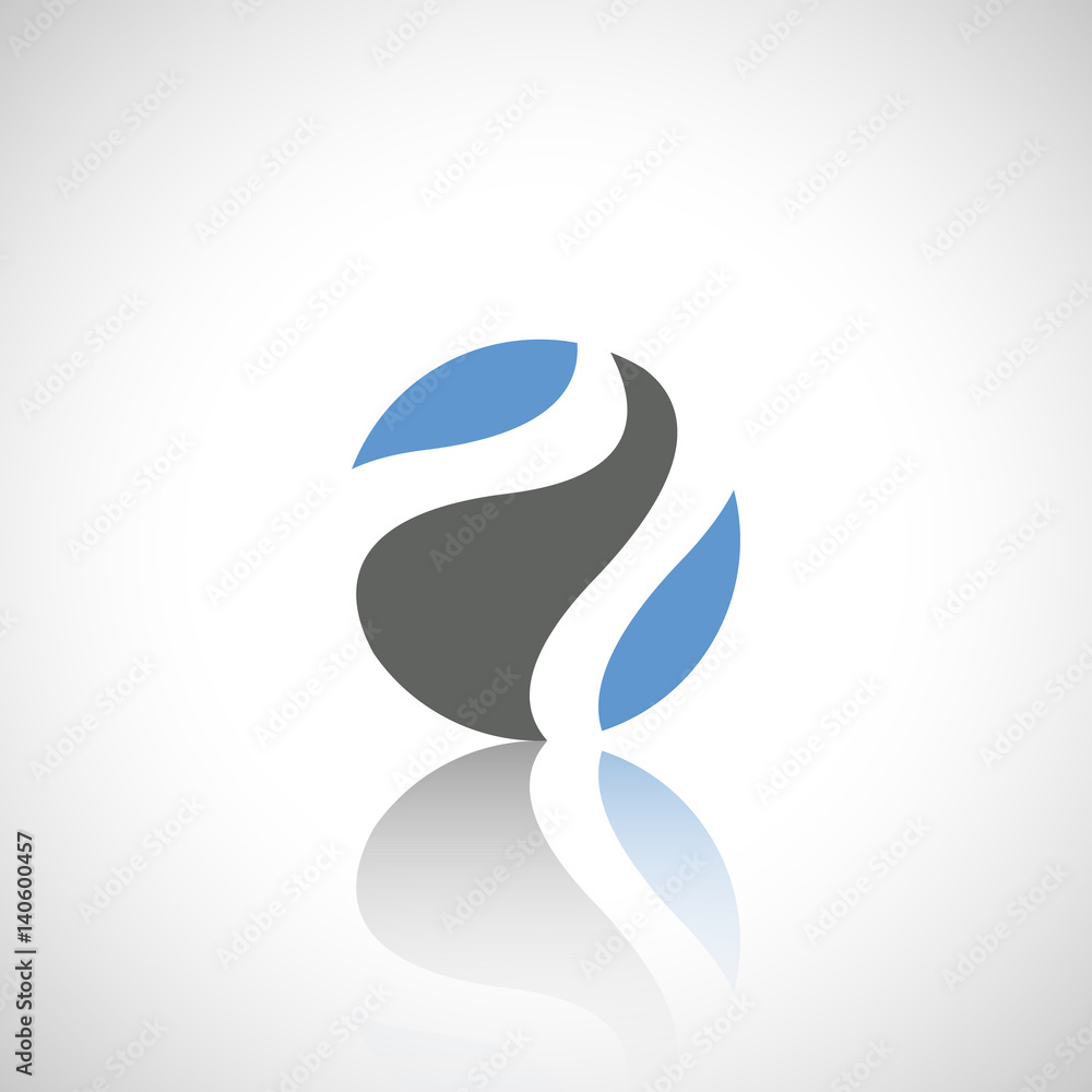 Abstract geometric symbol. Template emblem badge. Logo.